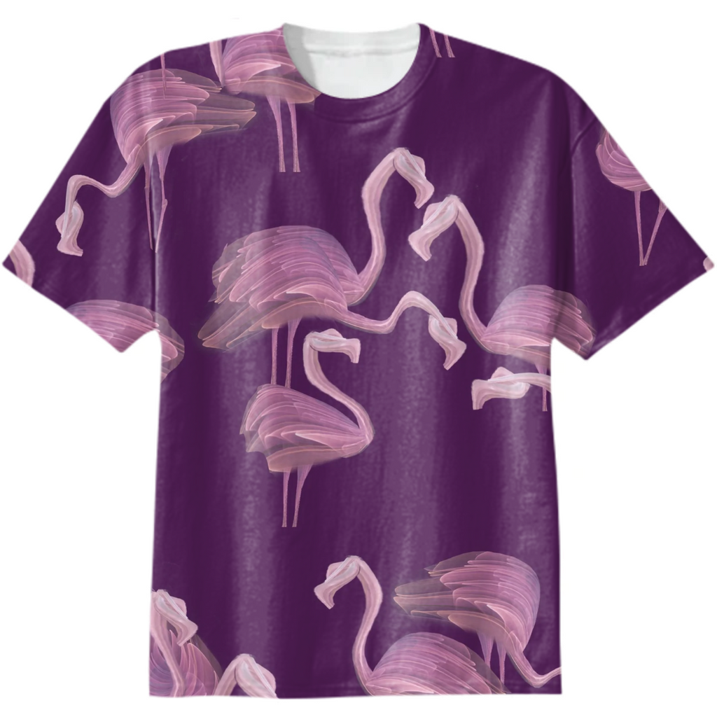 flamingos, birds, purple, very peri, trend  year, lavender, lilac