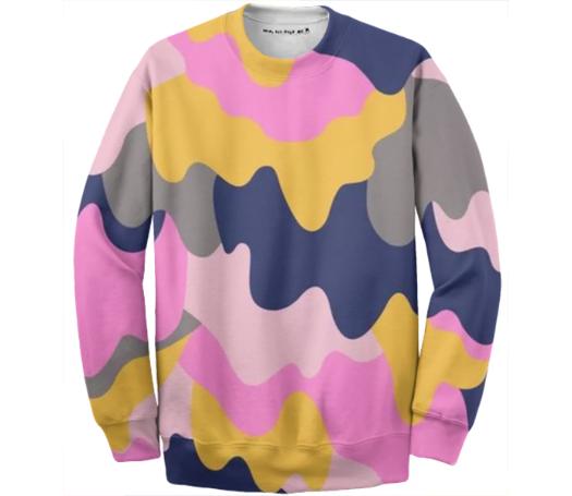 Melting Camo Pop Sweatshirt
