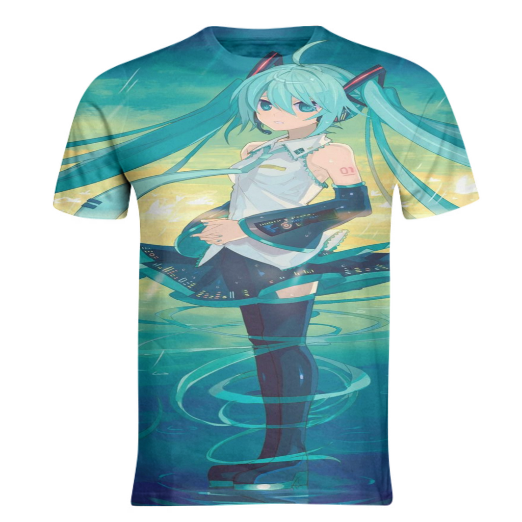 Hatsune Miku Vocaloid T-Shirt.