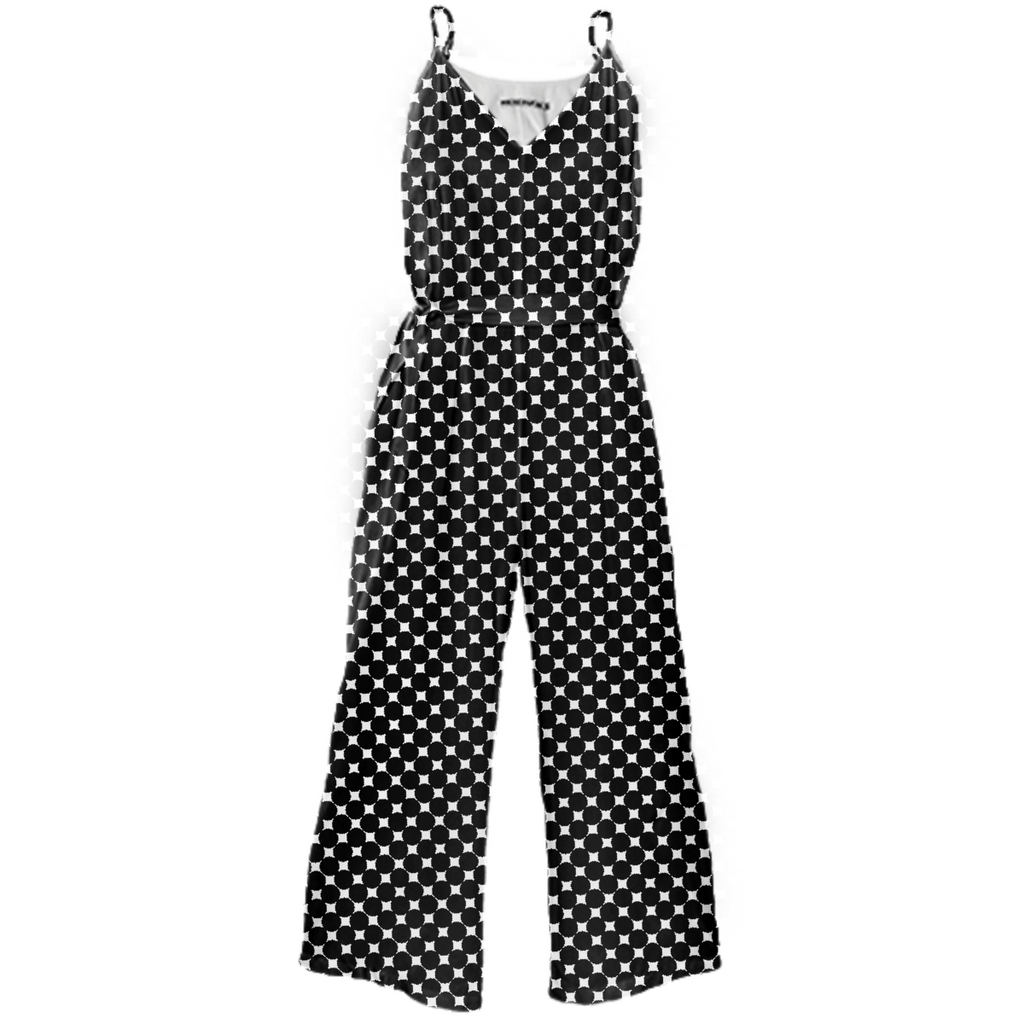 B&W Dot Jumpsuit