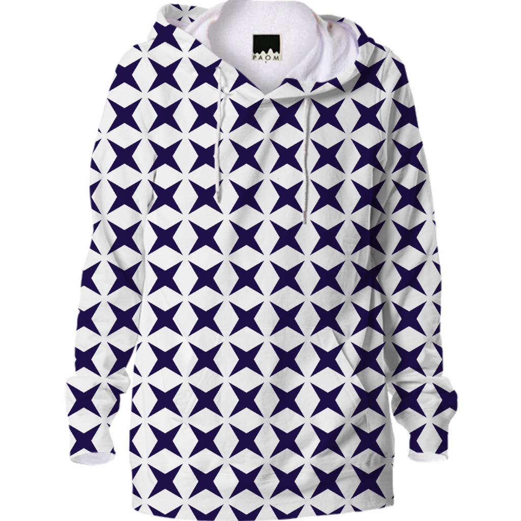 Dark Blue and White Geometric