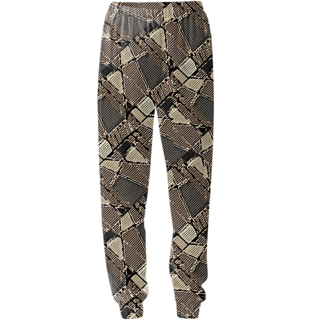 Brown Geometric Camo Design