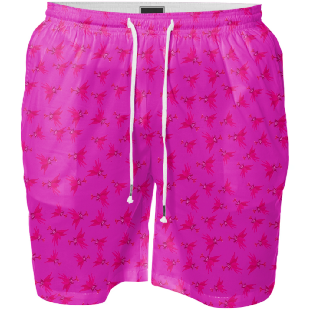 pink swim short