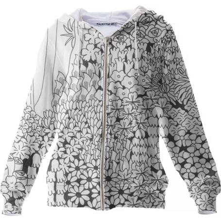 Drawing Blanks Zip Up Hoodie