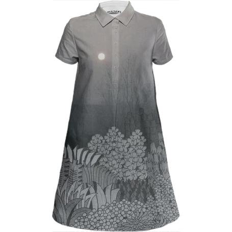 Gloom and Bloom Mini Shirt Dress