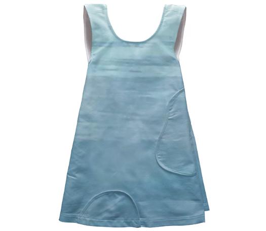 Watery Blue Apron Dress