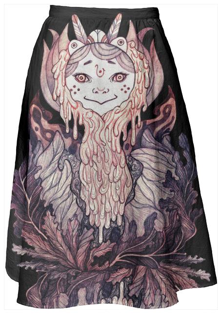 Ether Dark Bloom Skirt