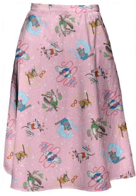 Sailor Kitties Anime Pattern