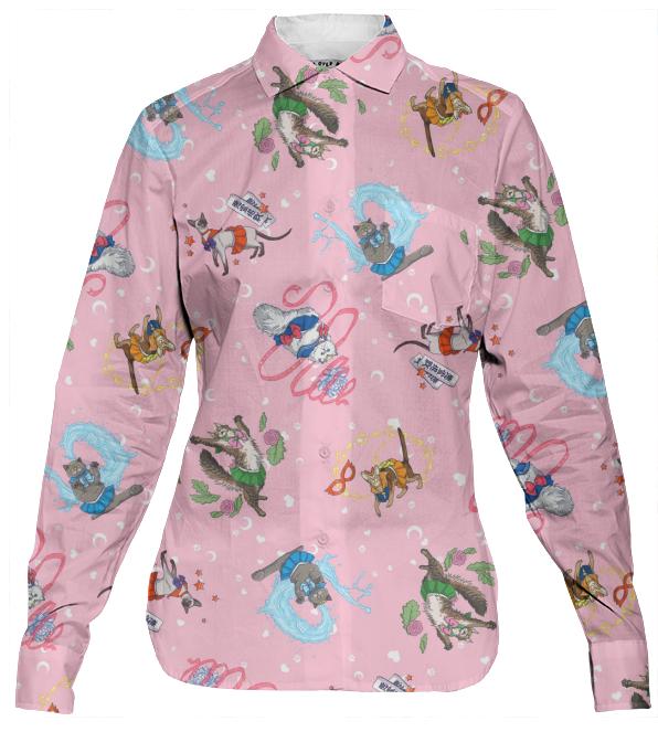 Sailor Kitties Anime Pattern