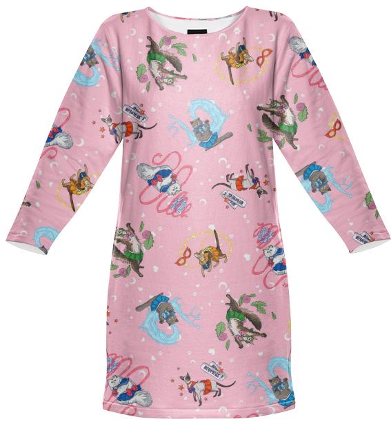Sailor Kitties Anime Pattern