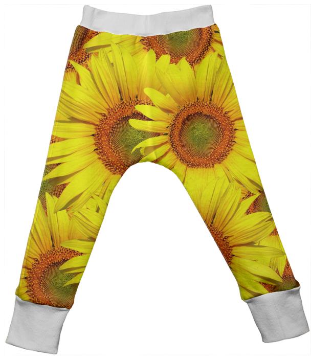 Sunny Day Sunflowers Kids Drop Pant