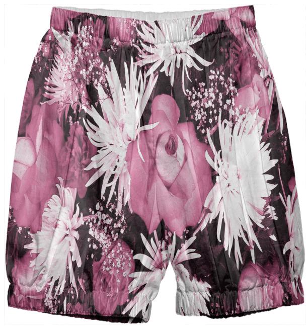 Pink Flowered Bouquet Kids Bloomers