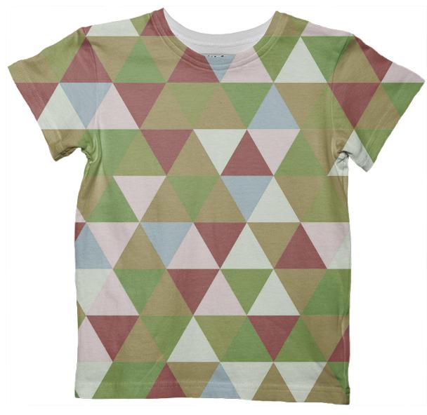 Abstract Triangles 3 Kids T Shirt