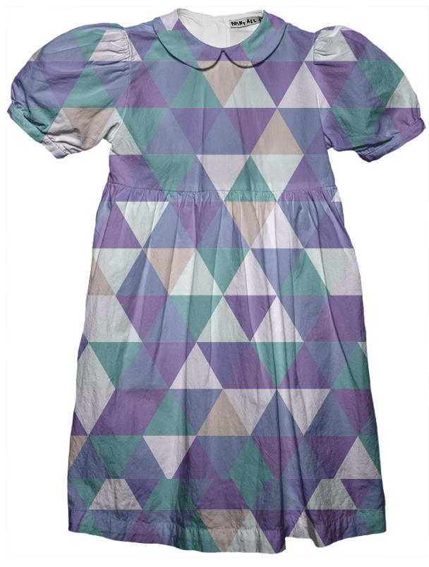Abstract Triangles 4 Kids Party Dress