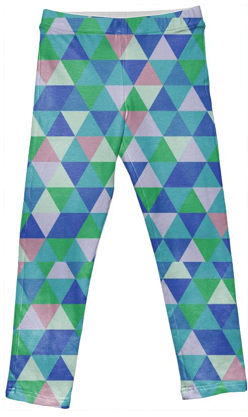 Abstract Triangles 1 Kids Leggings