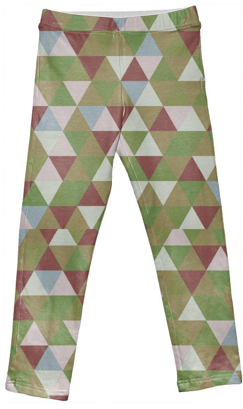 Abstract Triangles 3 Kids Leggings
