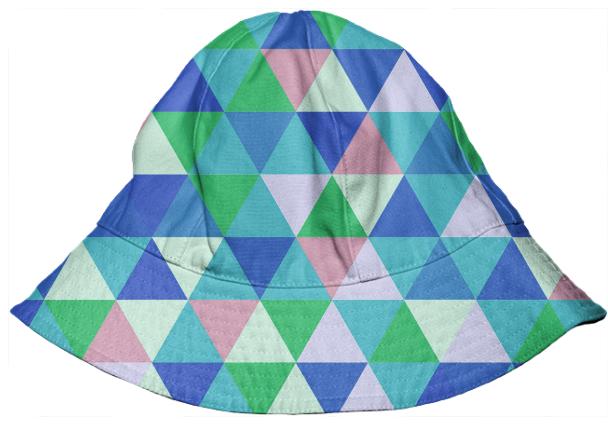 Abstract Triangles 1 Kids Bucket Hat
