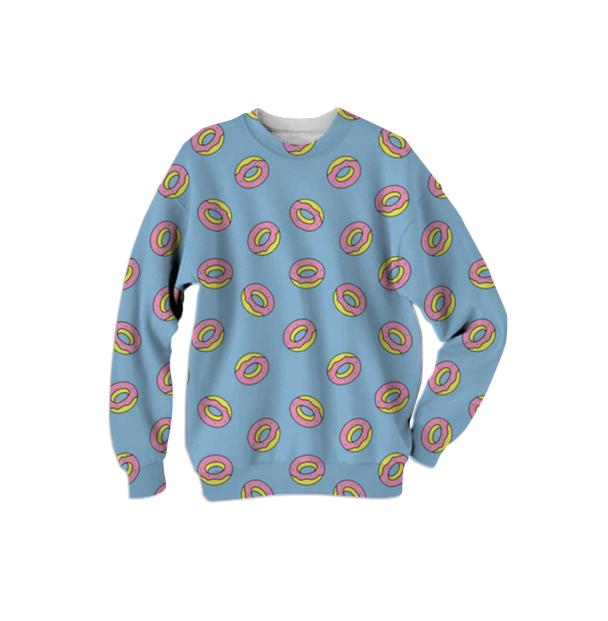 donut sweater blue