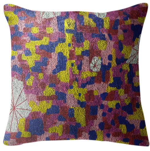 Textured Color Pattern Pillow