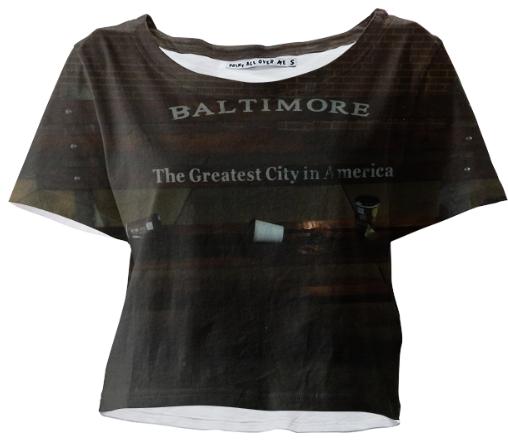 Baltimore The Great City Crop Tee