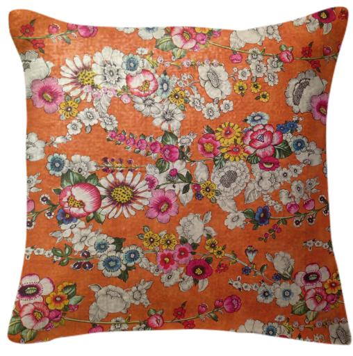 Floral Wallpaper Pillow