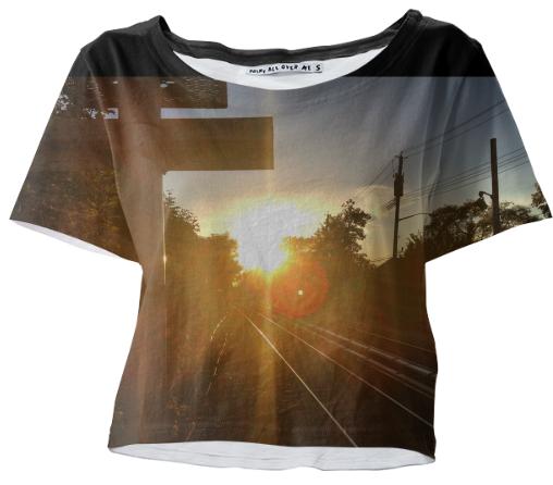 Early Morning Commute Crop Tee
