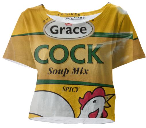 Spicy Cock Soup Mix Crop Tee