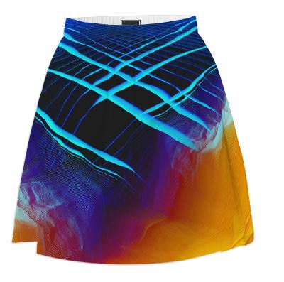 Sea Glitch Summer Skirt