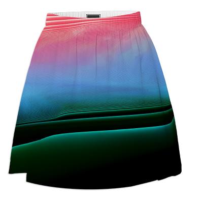 Selfie Glitch Summer Skirt