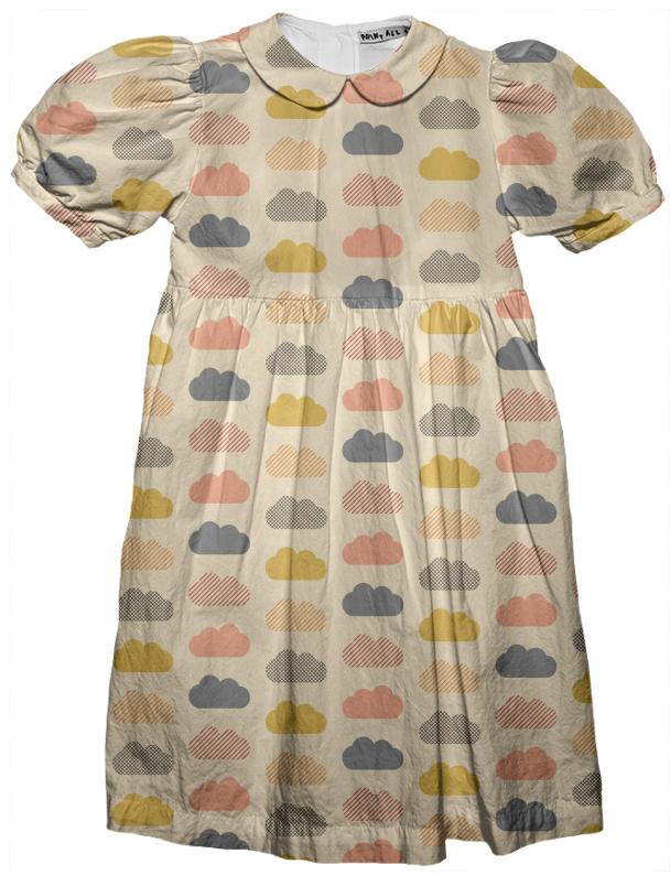 Multicloud Kids Party Dress