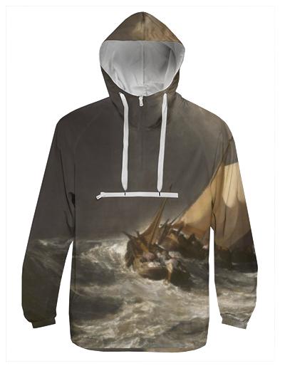 Dutch Boats in a Gale Windbreaker