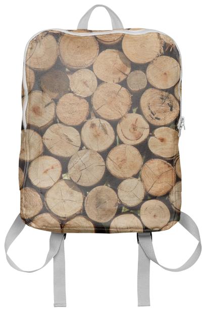 wood backpack