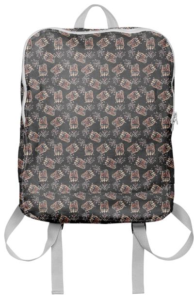 PAOM, Print All Over Me, digital print, design, fashion, style, collaboration, luisa-castellanos, luisa castellanos, Backpack, Backpack, Backpack, Chicken, head, autumn winter spring summer, unisex, Poly, Bags