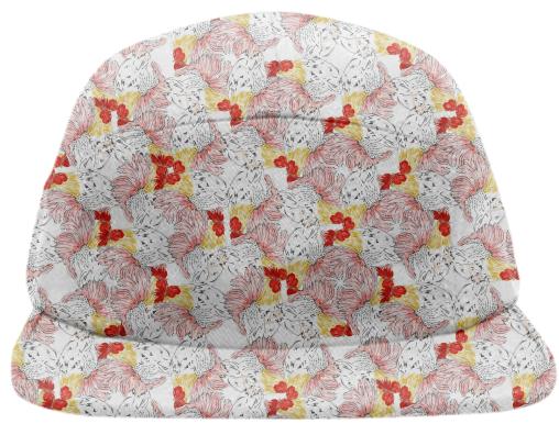 PAOM, Print All Over Me, digital print, design, fashion, style, collaboration, luisa-castellanos, luisa castellanos, Baseball Hat, Baseball-Hat, BaseballHat, Rooster, spring summer, unisex, Poly, Accessories