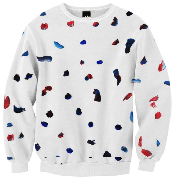 Speckle Ribbed Sweathshirt