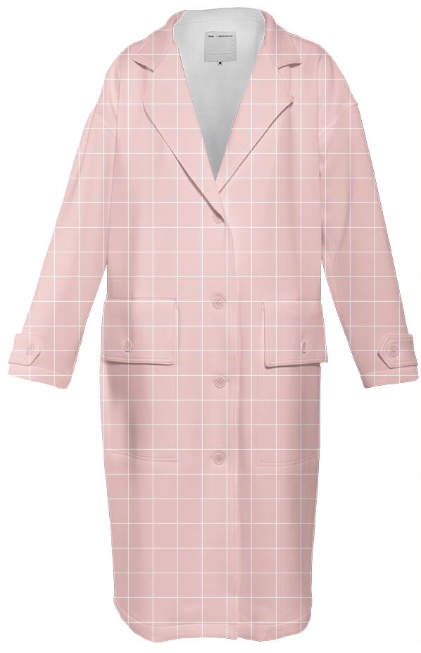 pantone rose quartz grid coat