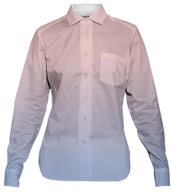 rose quartz serenity pantone gradient button shirt