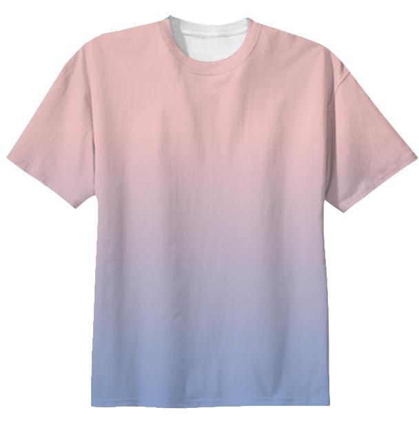 rose quartz serenity pantone gradient t shirt