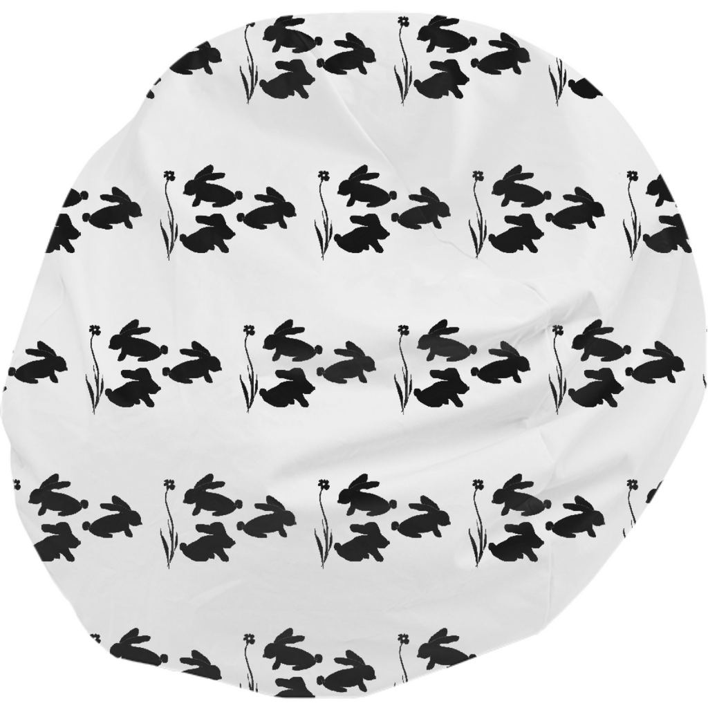 Bunnies Silhouettes Bean Bag