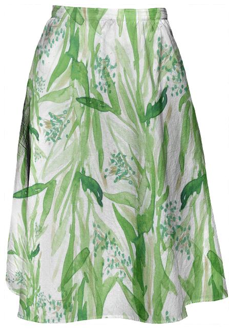 Greenery Midi Skirt