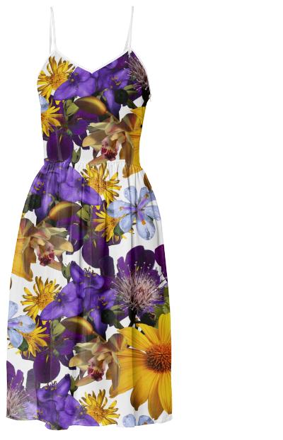 Yellow and Purple Floral