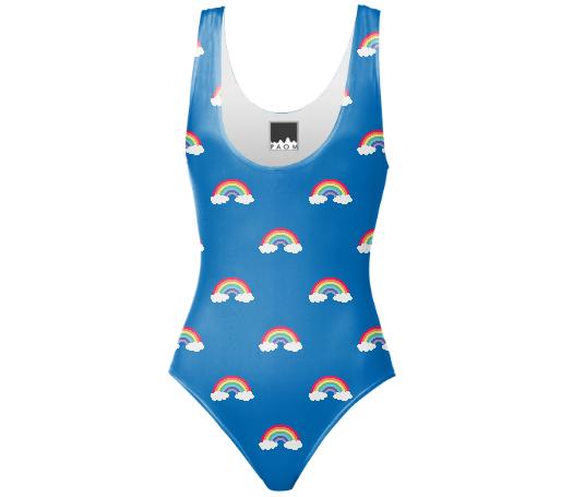 Over The Rainbow Swim Suit Repeat Med Blue