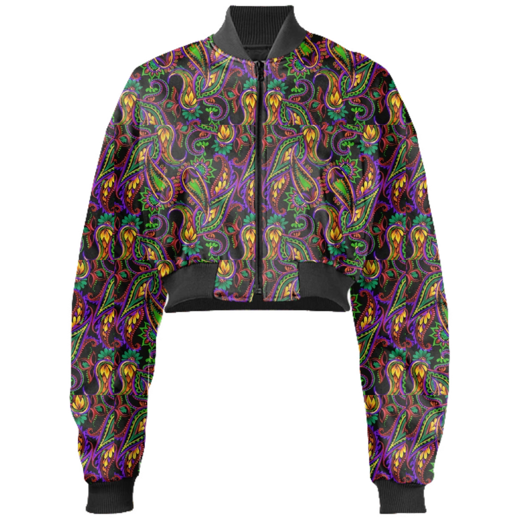 Wild Girl Cropped Bomber