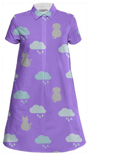 Raining Cats Dogs Purple