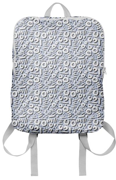 PAOM, Print All Over Me, digital print, design, fashion, style, collaboration, lottiegoodman, Backpack, Backpack, Backpack, Scribble, autumn winter spring summer, unisex, Poly, Bags