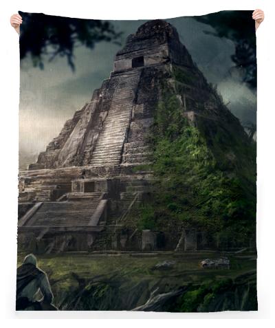 Mayan Temple Towel