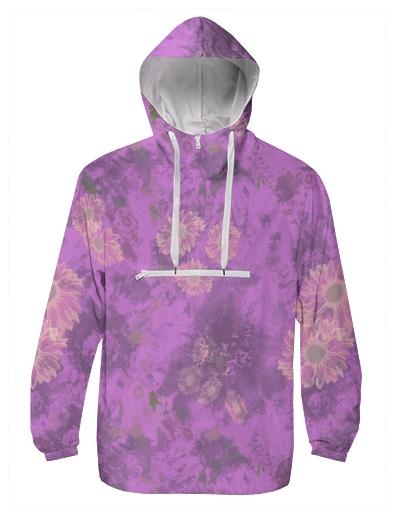Mauve Floral Windbreaker