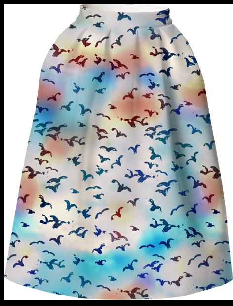Birds Skirt