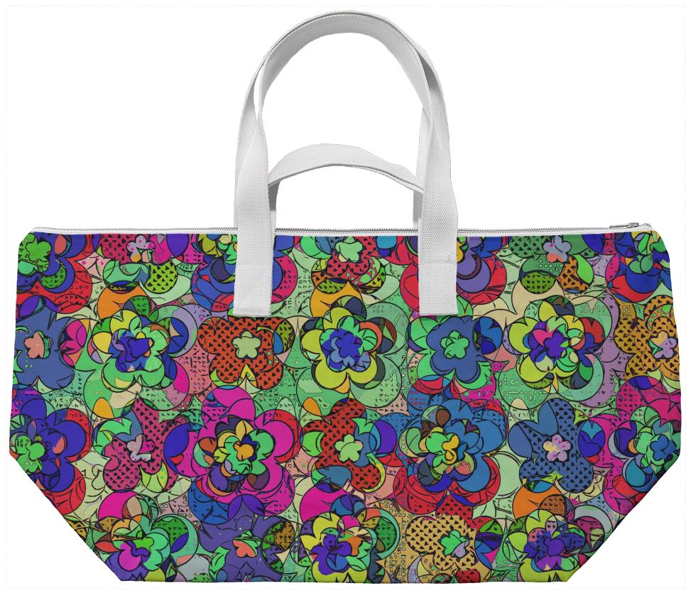 Retroblooming weekend bag