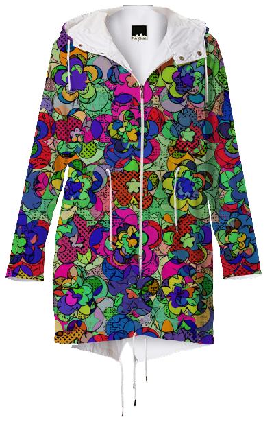 Retroblooming raincoat
